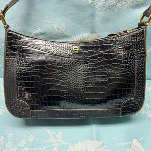 Atienne Aigner Snakeskin Shoulder Bag